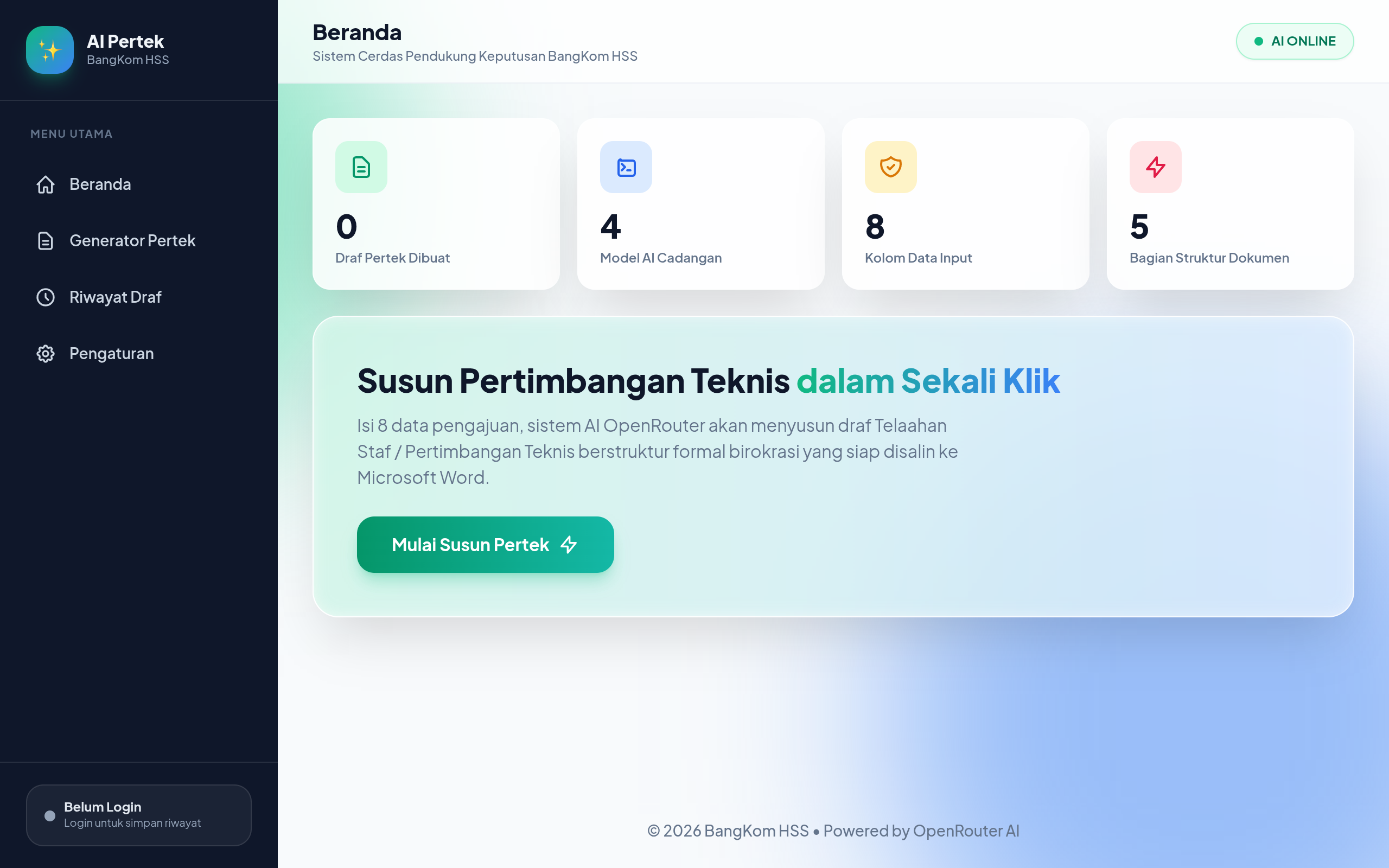 Screenshot pertek