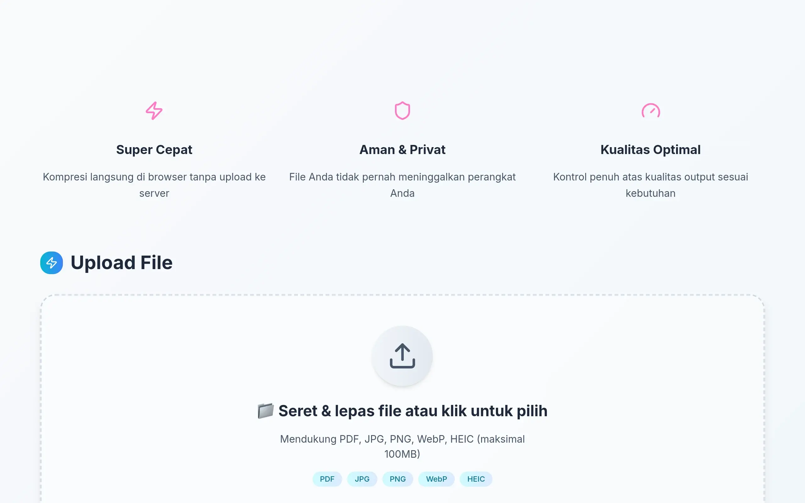 Screenshot compress-file-qu
